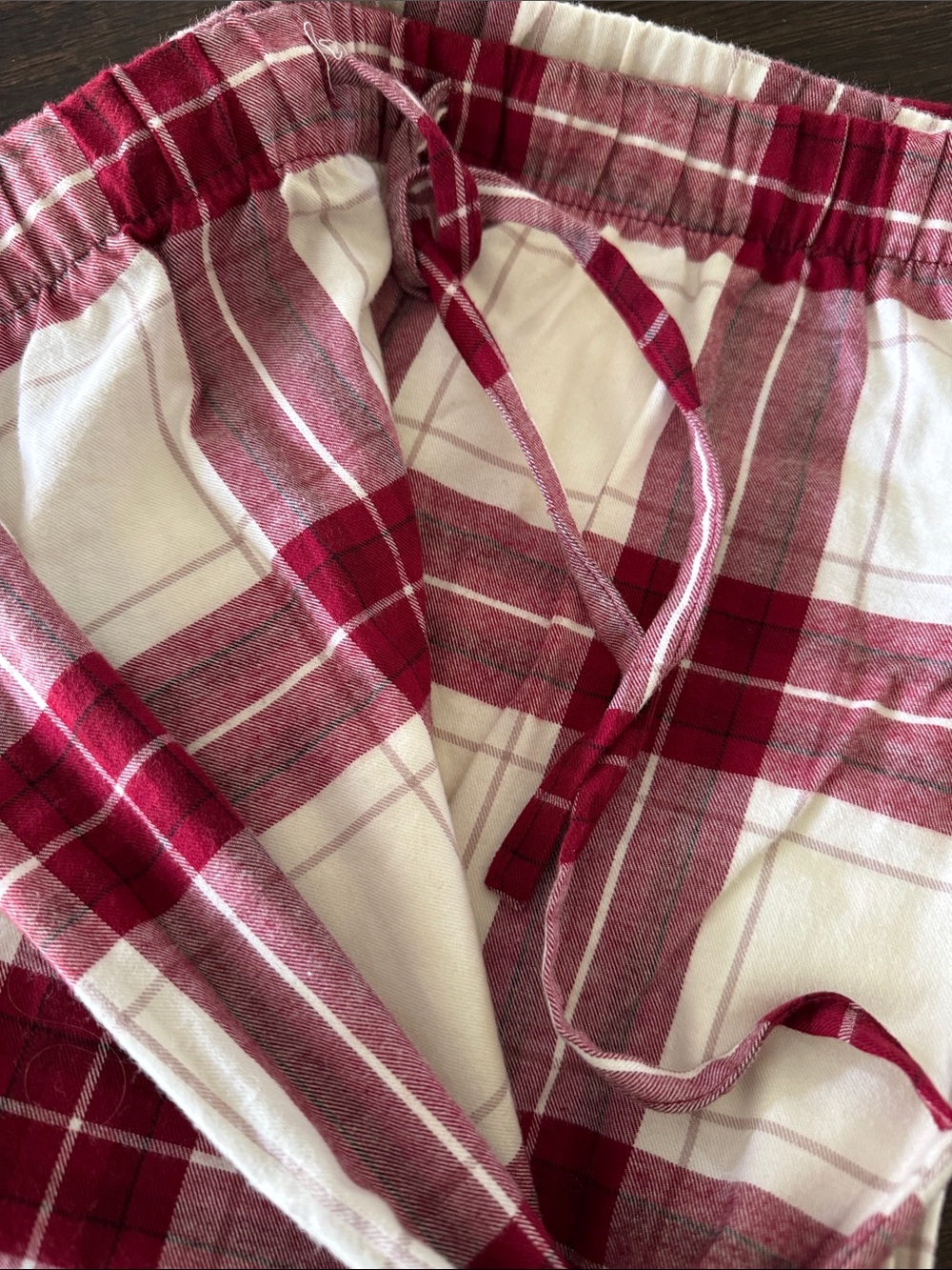 H&M Red and White Plaid Pajama Pants